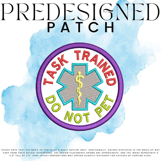 TASK TRAINED DO NOT PET-MEDICAL SYMBOL (filled in)