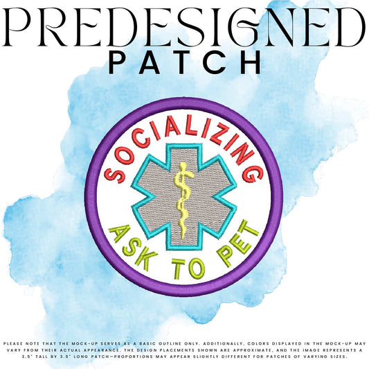 SOCIALIZING ASK TO PET-MEDICAL SYMBOL (filled in)