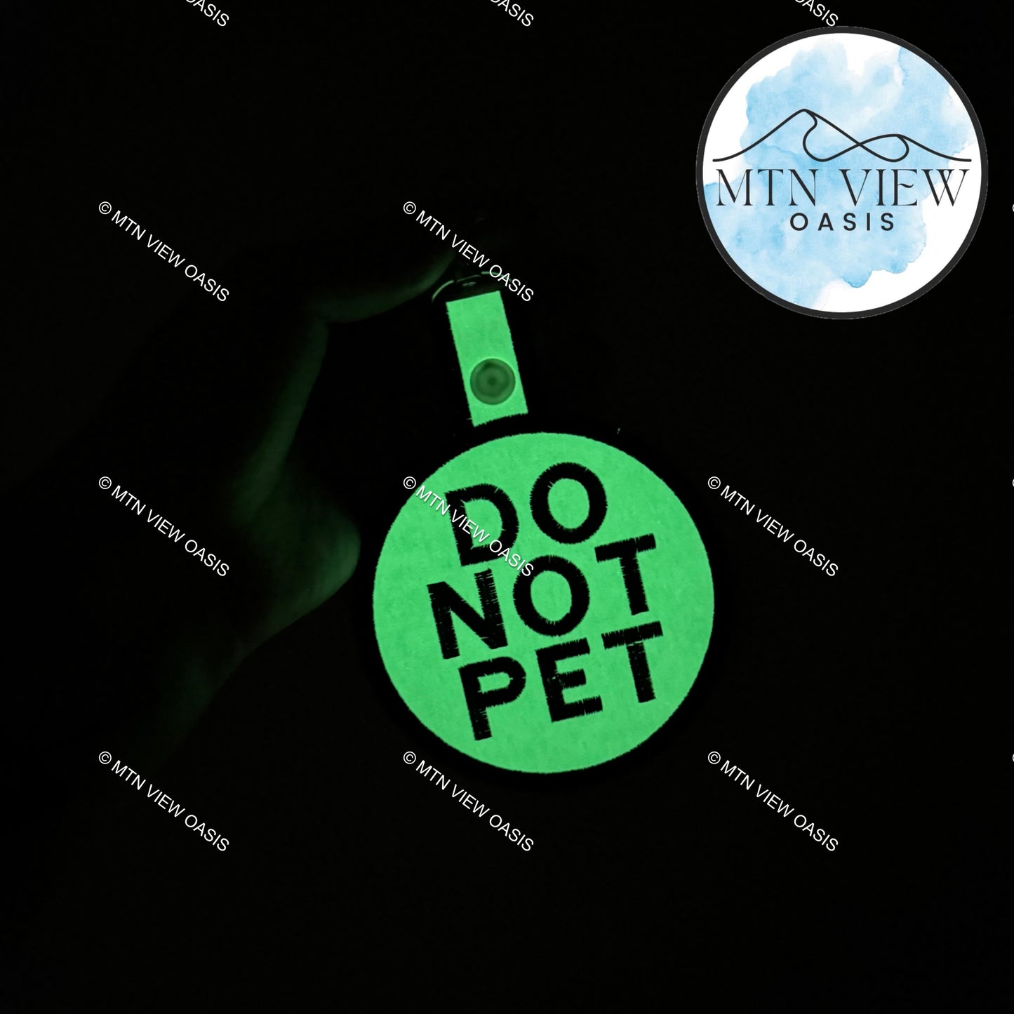 4” SINGLE SIDED TAB (GLOW VINYL)