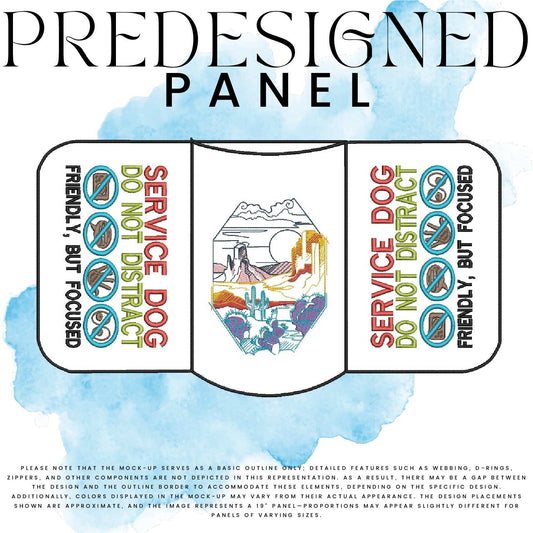 DESERT SCENE WINDOW-SD DO NOT DISTRACT-STANDARD PANEL