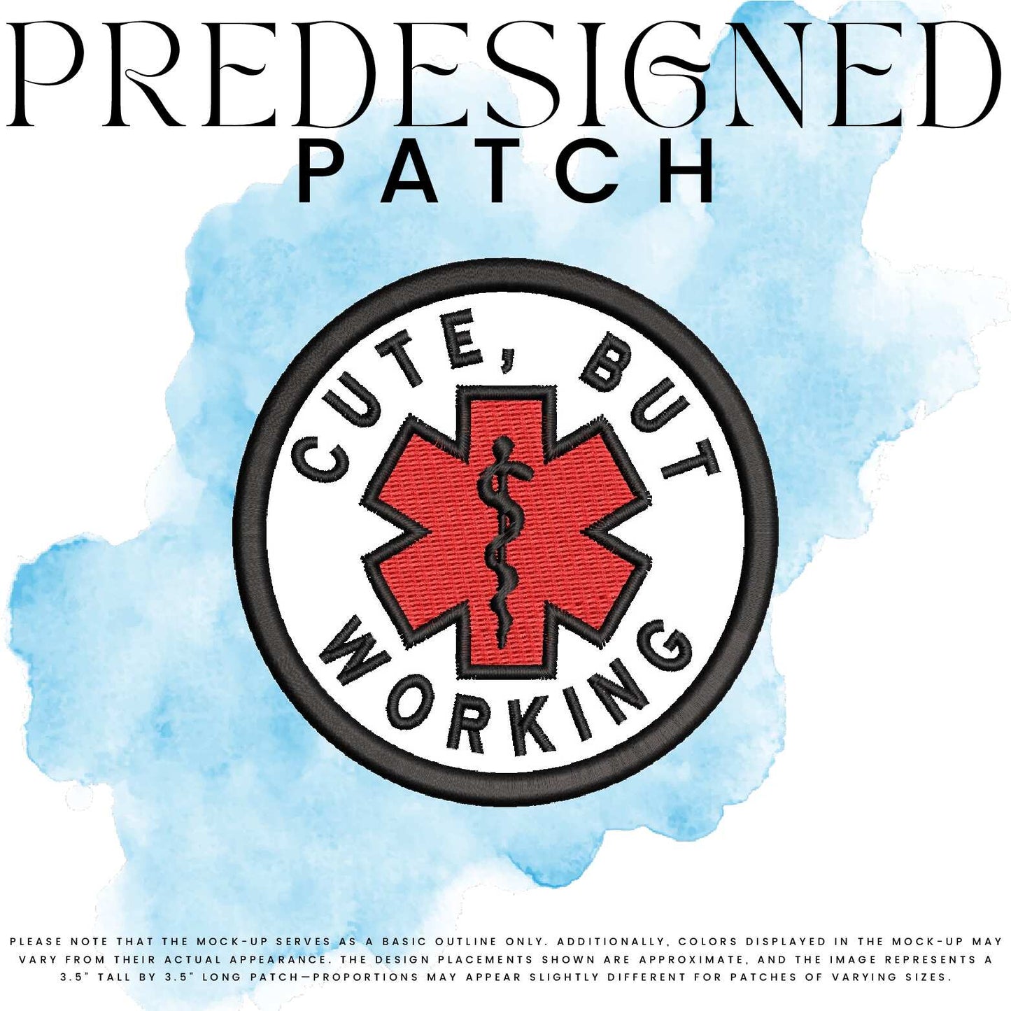 CUTE, BUT WORKING-MEDICAL SYMBOL (filled in)