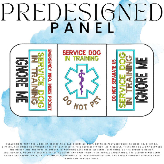 SD IN TRAINING-IGNORE ME #1 (appliqué)-MEDICAL SYMBOL-STANDARD PANEL