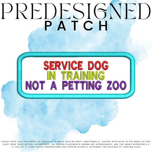 SD IN TRAINING NOT A PETTING ZOO