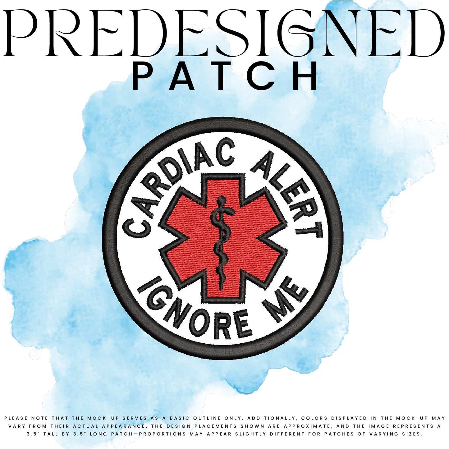 CARDIAC ALERT IGNORE ME-MEDICAL SYMBOL (filled in)