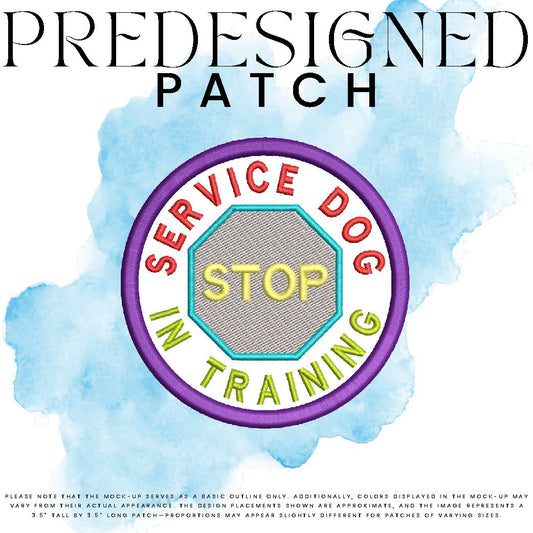 SERVICE DOG IN TRAINING-STOP SIGN (filled in)