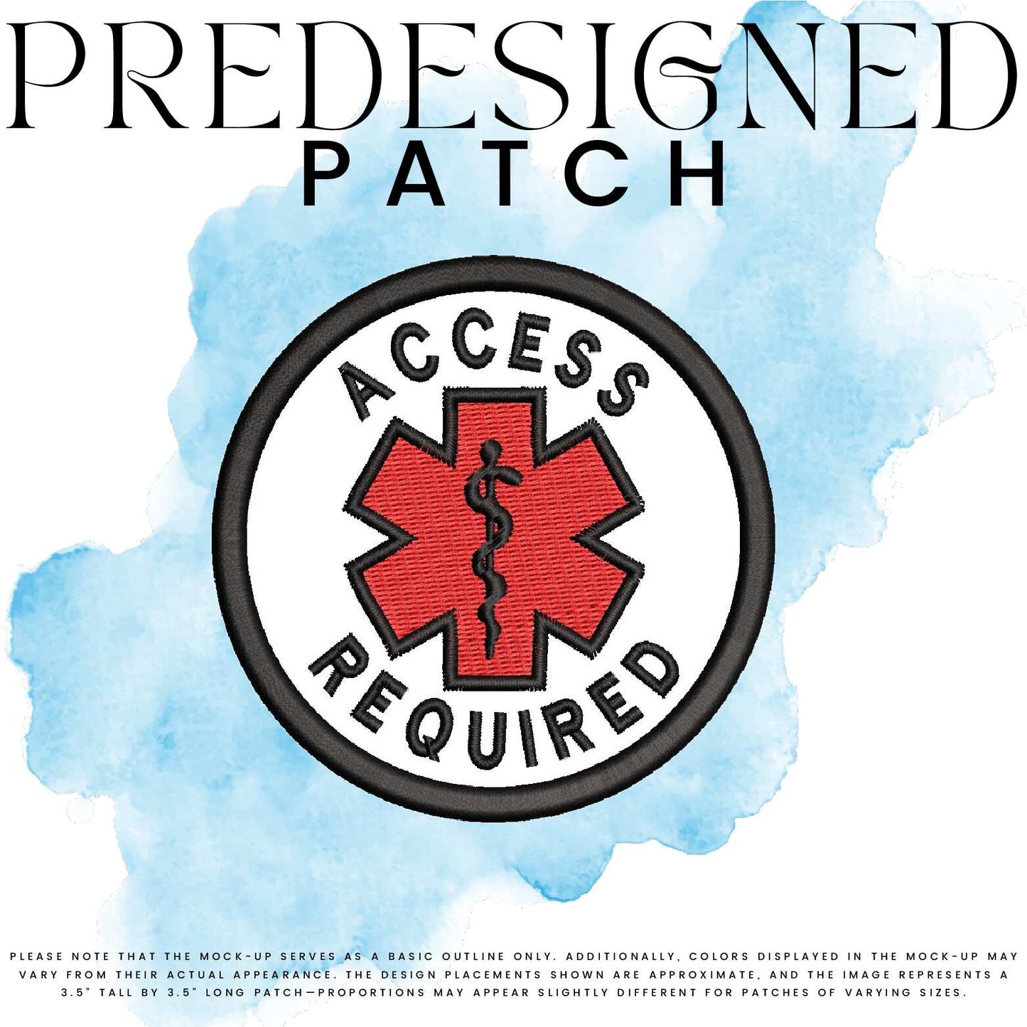 ACCESS REQUIRED-MEDICAL SYMBOL (filled in)