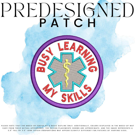 BUSY LEARNING MY SKILLS-MEDICAL SYMBOL (filled in)