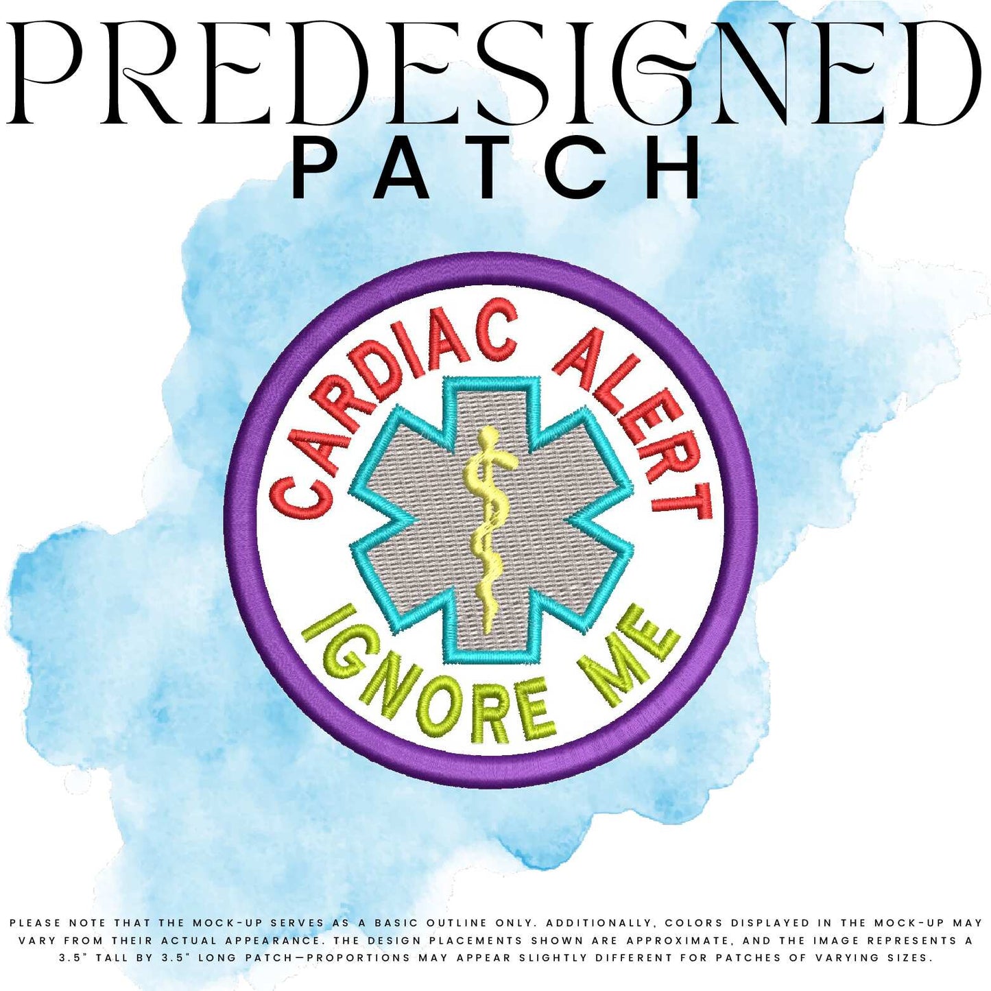 CARDIAC ALERT IGNORE ME-MEDICAL SYMBOL (filled in)