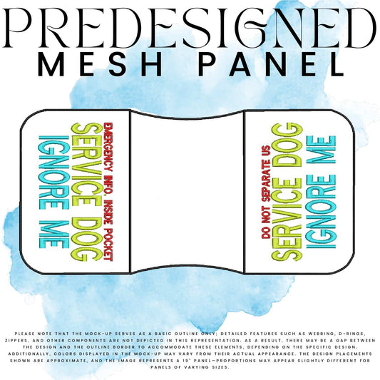 DO NOT SEPARATE US EMERGENCY INFO. INSIDE POCKET SD IGNORE ME-MESH PANEL