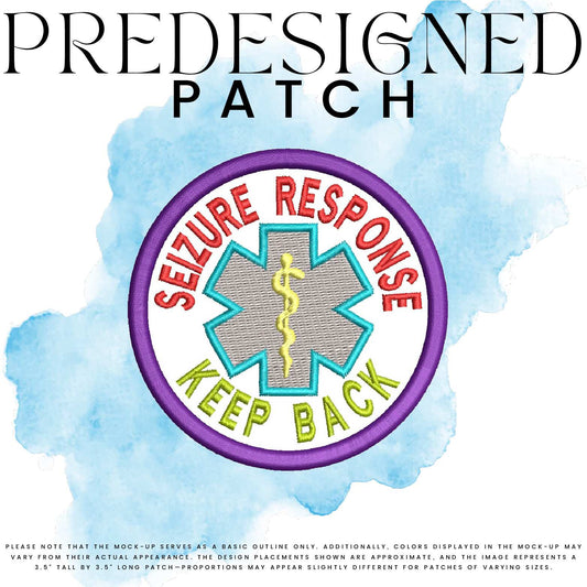 SEIZURE RESPONSE KEEP BACK-MEDICAL SYMBOL (filled in)