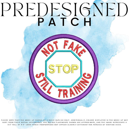NOT FAKE STILL TRAINING-STOP SIGN (outline)