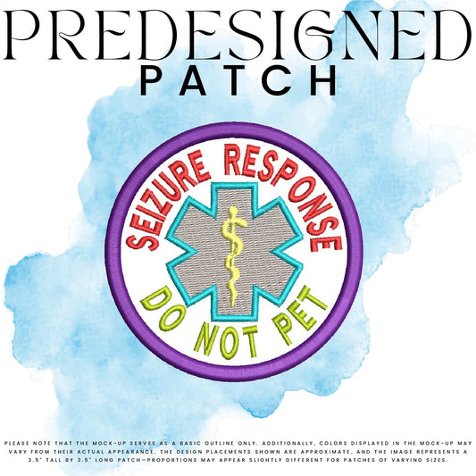 SEIZURE RESPONSE DO NOT PET-MEDICAL SYMBOL (filled in)