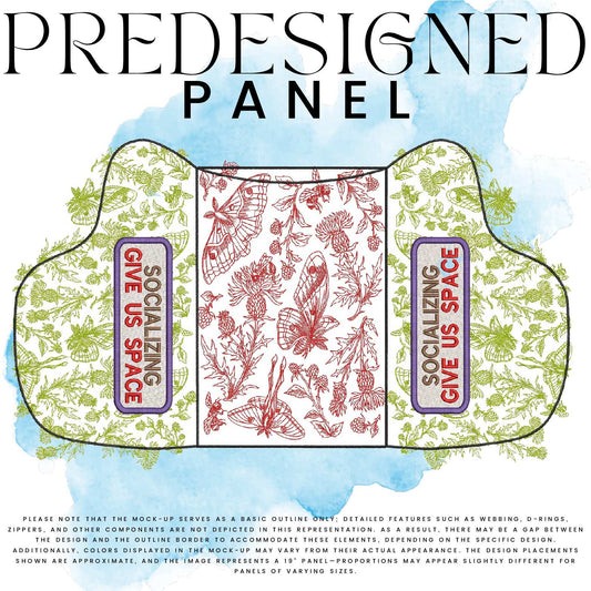 SOCIALIZING GIVE US SPACE-MOTH-STANDARD PANEL