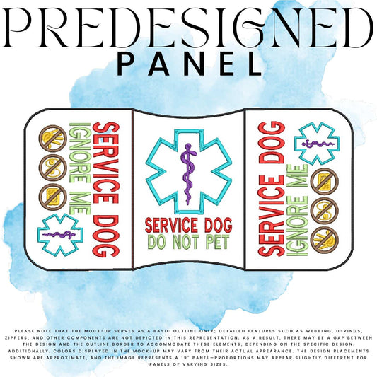 SD DO NOT PET-IGNORE ME (appliqué)-MEDICAL SYMBOL-STANDARD PANEL