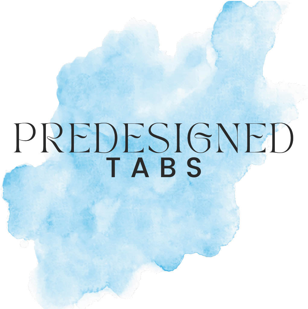 Predesigned Tabs