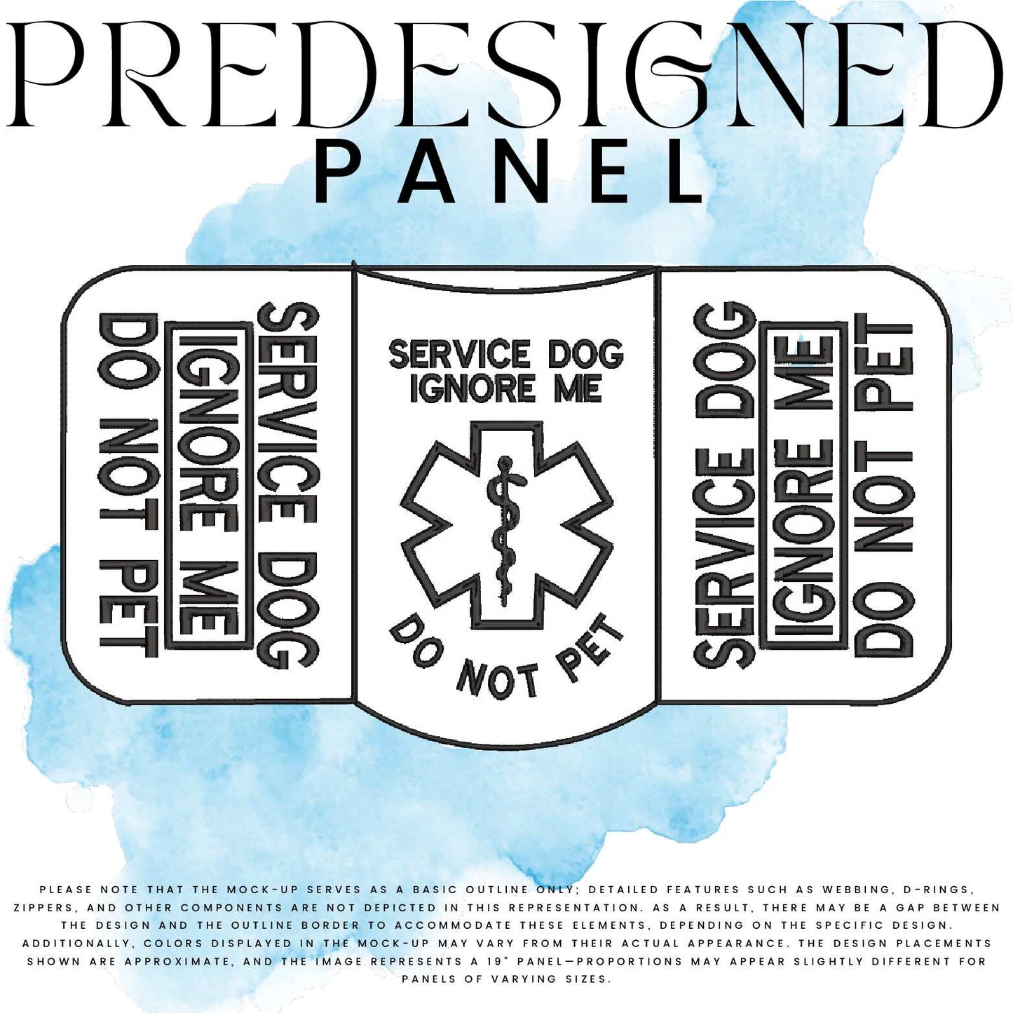 SD IGNORE ME-IGNORE ME (outline)-MEDICAL SYMBOL-STANDARD PANEL