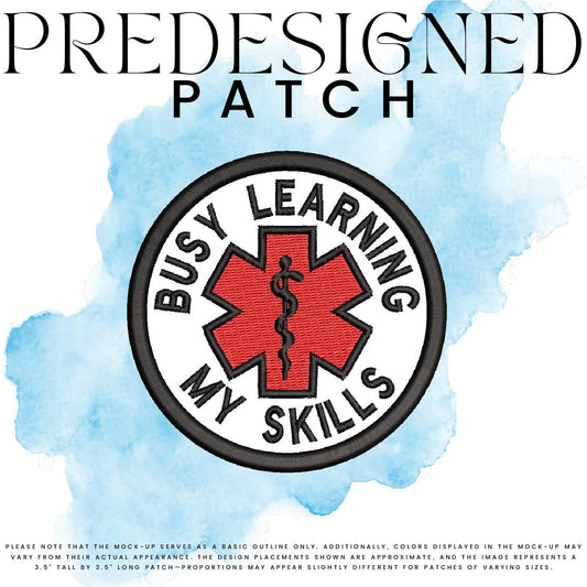 BUSY LEARNING MY SKILLS-MEDICAL SYMBOL (filled in)