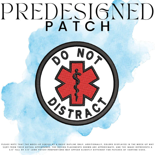 DO NOT DISTRACT-MEDICAL SYMBOL (filled in)