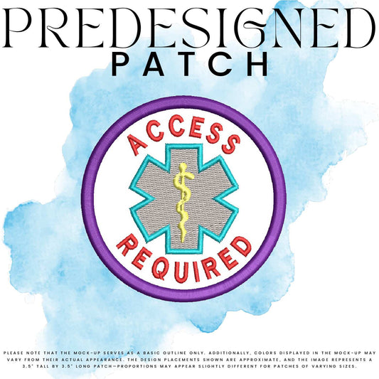 ACCESS REQUIRED-MEDICAL SYMBOL (filled in)