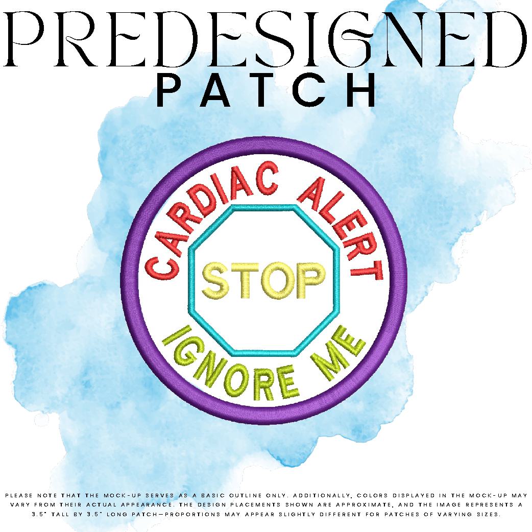 CARDIAC ALERT IGNORE ME-STOP SIGN (outline)