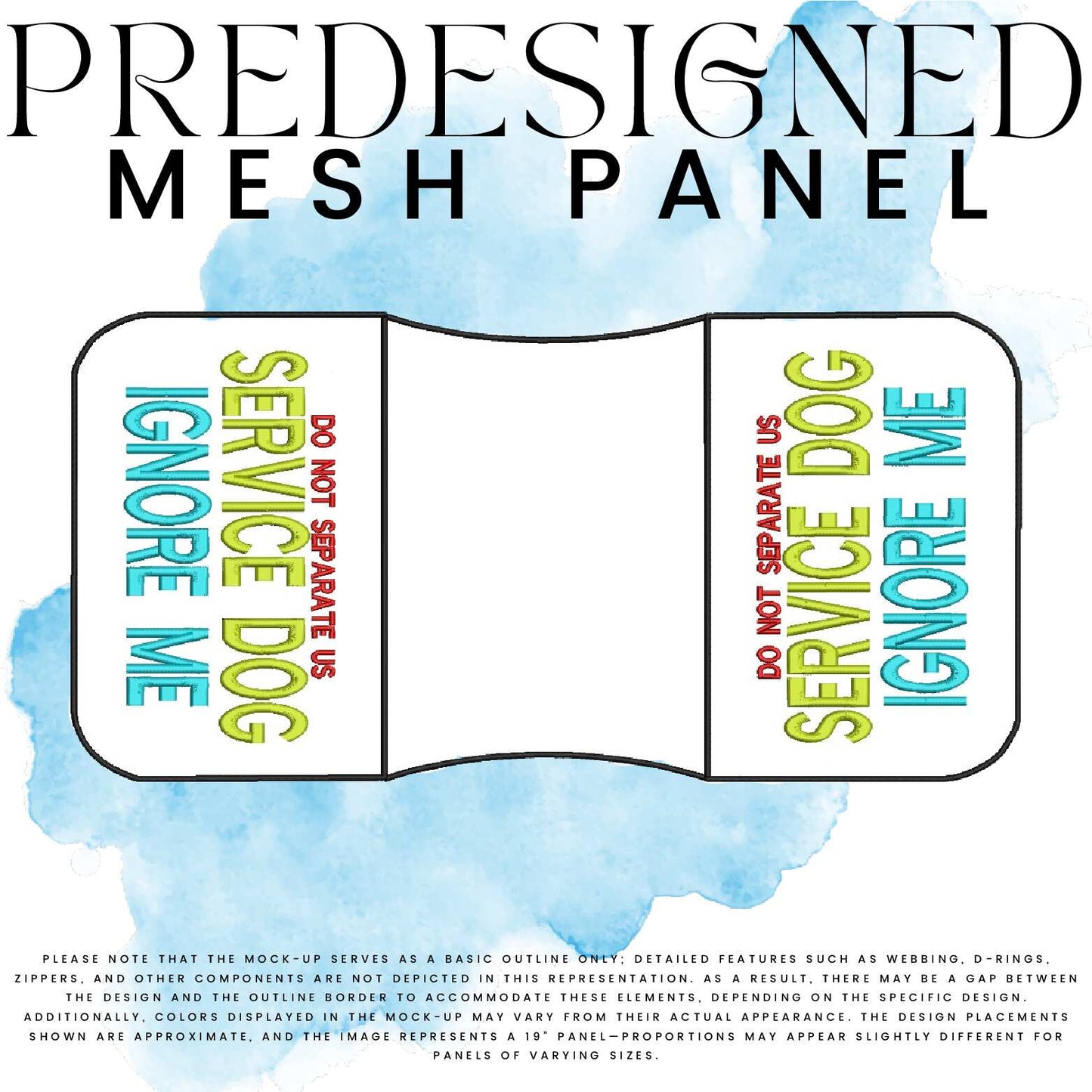 DO NOT SEPARATE US SD IGNORE ME-MESH PANEL