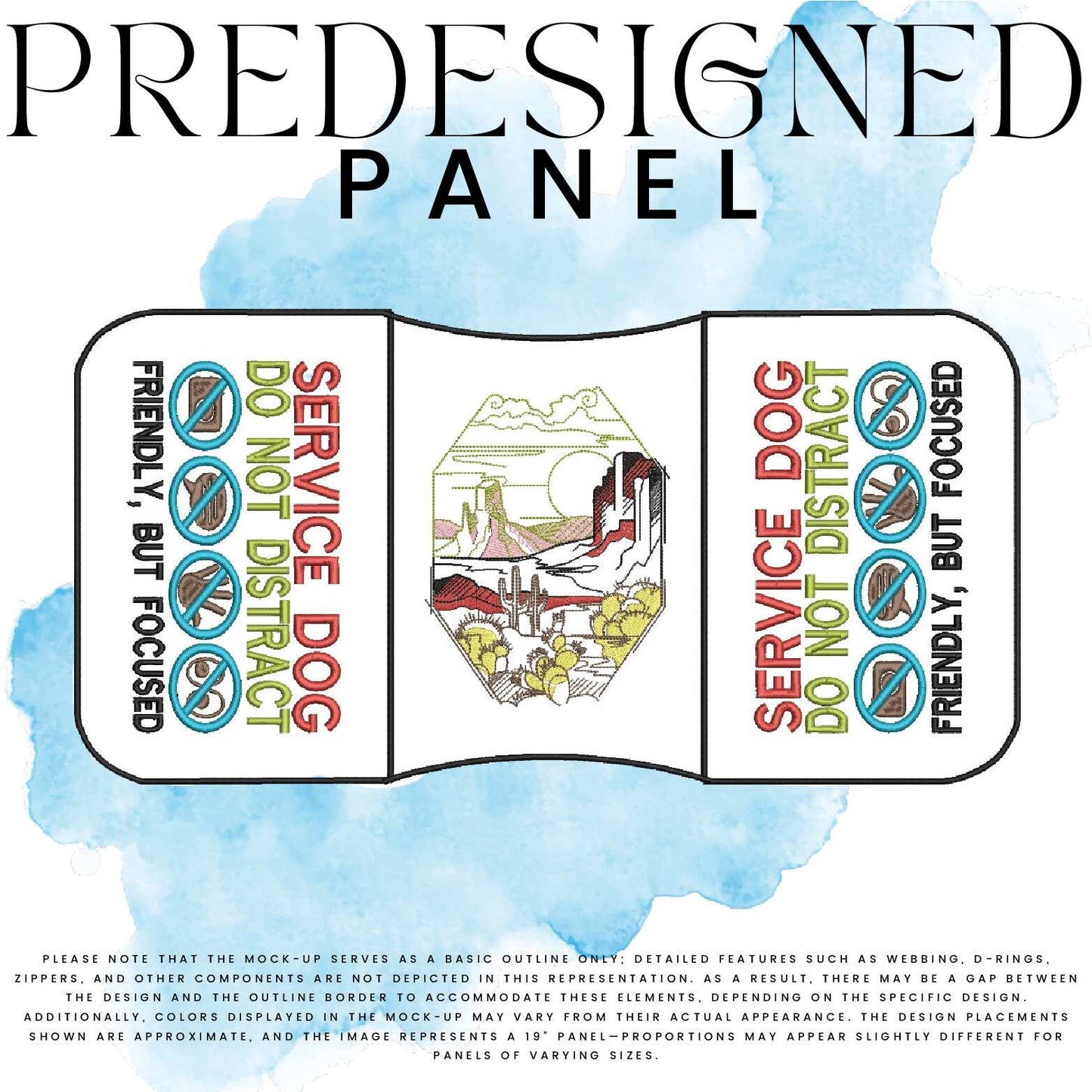 DESERT SCENE WINDOW-SD DO NOT DISTRACT-STANDARD PANEL
