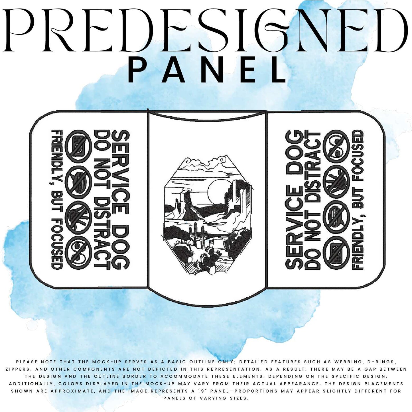 DESERT SCENE WINDOW-SD DO NOT DISTRACT-STANDARD PANEL