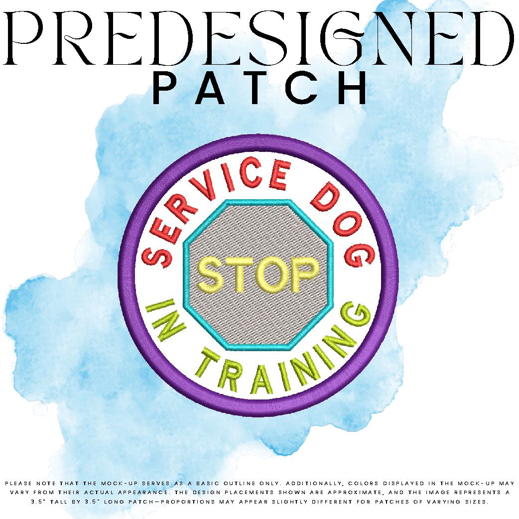 SERVICE DOG IN TRAINING-STOP SIGN (filled in)