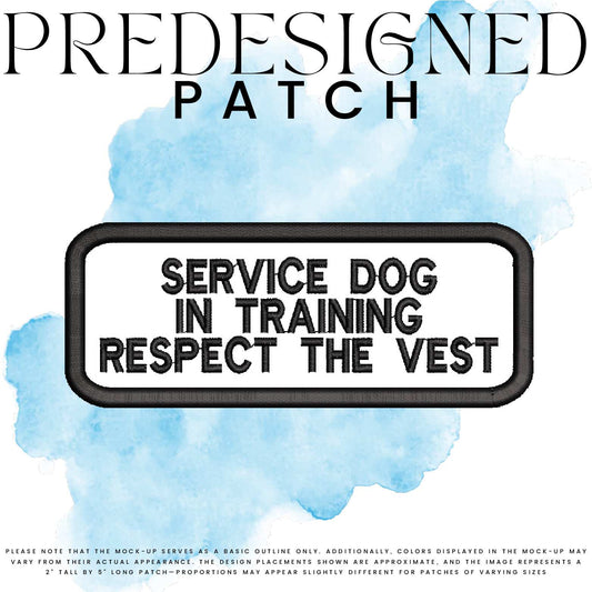 SD IN TRAINING RESPECT THE VEST