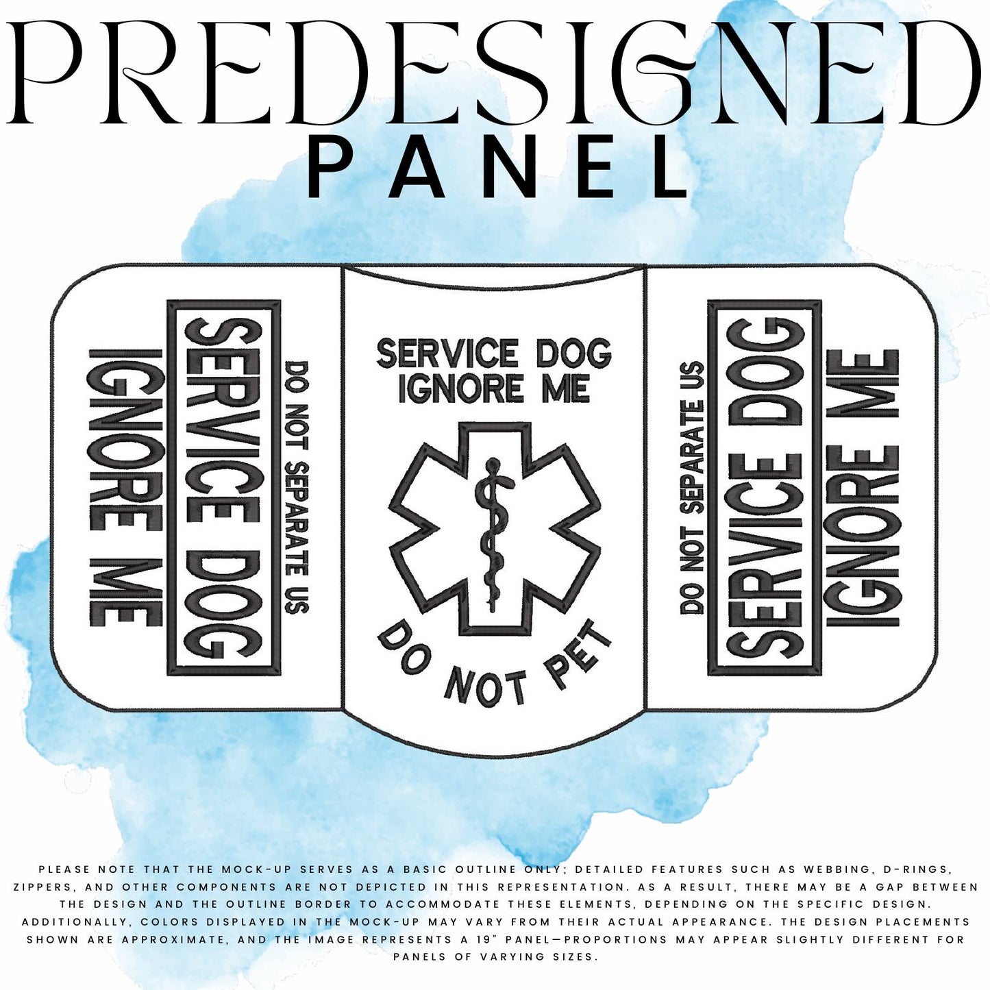 SD IGNORE ME-IGNORE ME #3 (appliqué)-MEDICAL SYMBOL-STANDARD PANEL