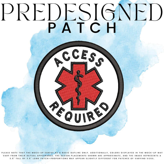 ACCESS REQUIRED-MEDICAL SYMBOL (filled in)