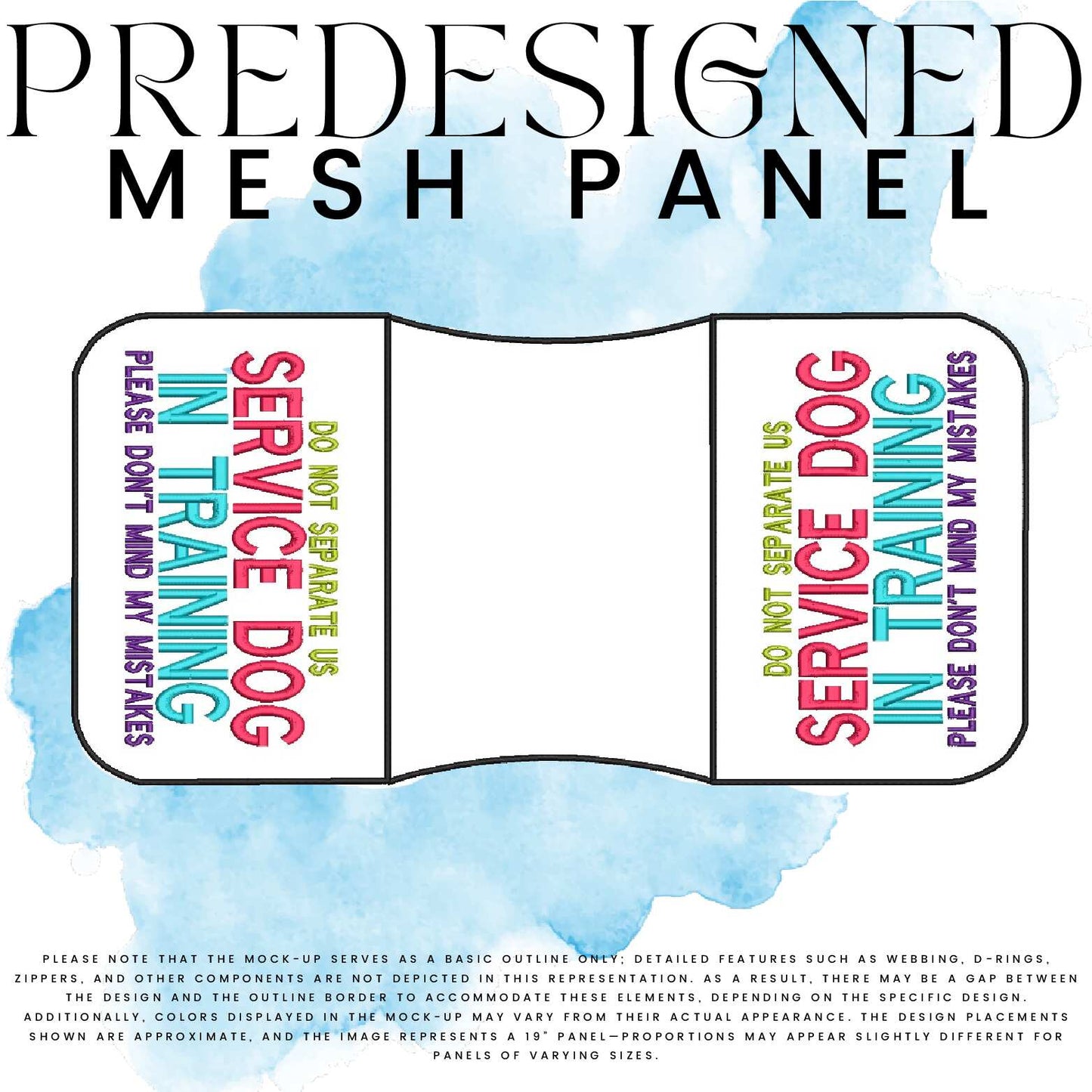 DO NOT SEPARATE US SD IN TRAINING PLEASE DON’T MIND MY MISTAKES-MESH PANEL