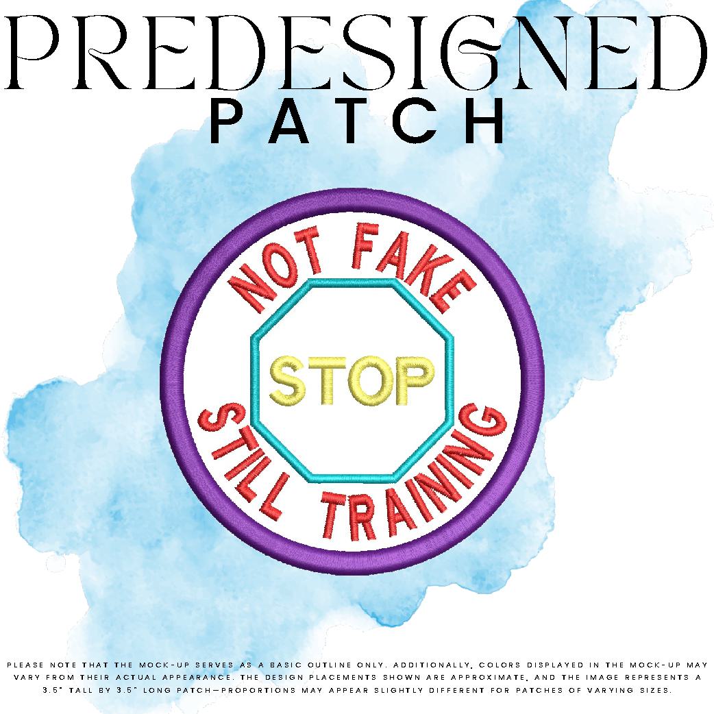 NOT FAKE STILL TRAINING-STOP SIGN (outline)