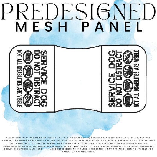 SD DO NOT DISTRACT SYMBOLS NADAV-MESH PANEL