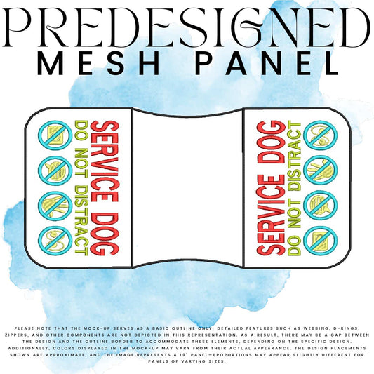 SD DO NOT DISTRACT SYMBOLS-MESH PANEL