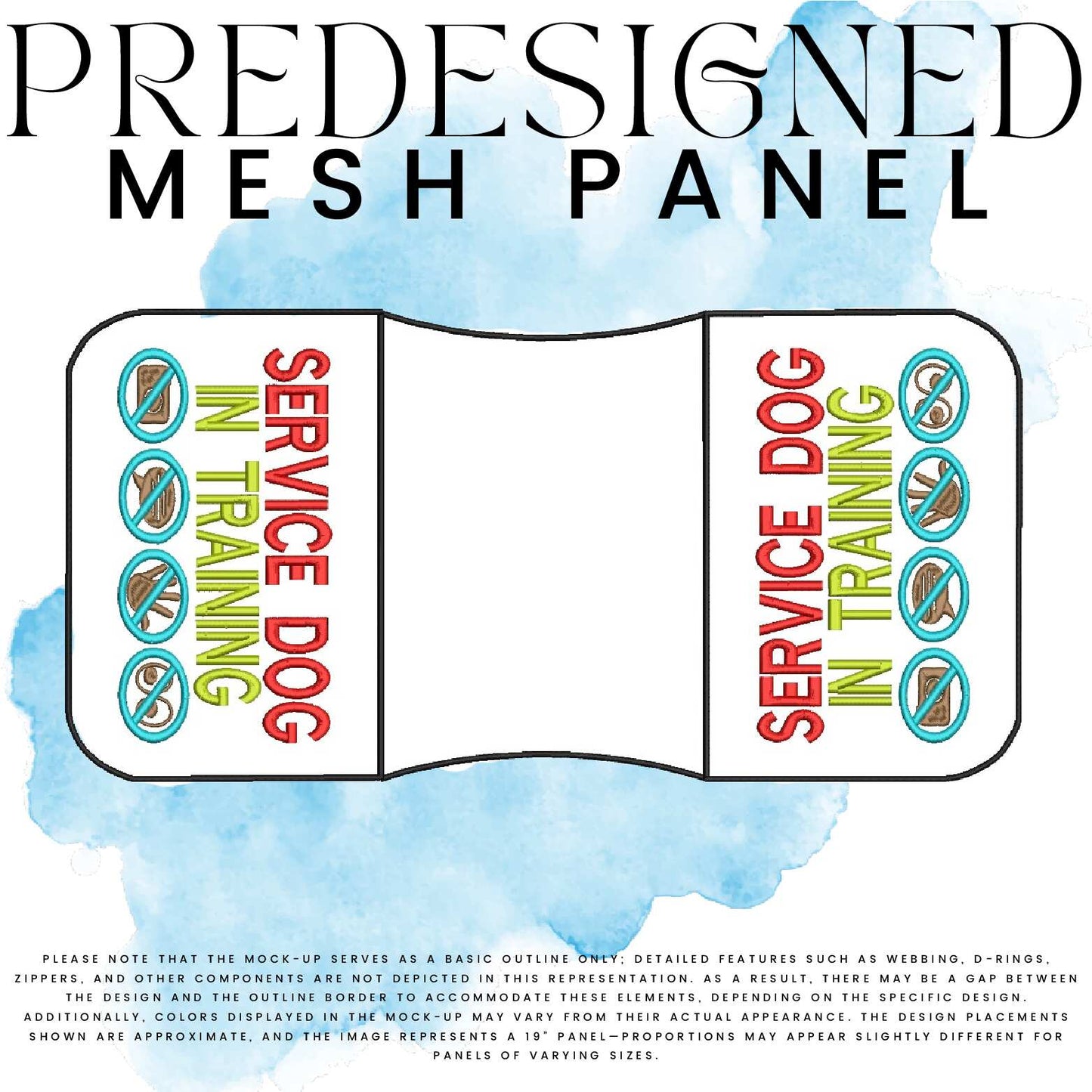 SD IN TRAINING SYMBOLS-MESH PANEL