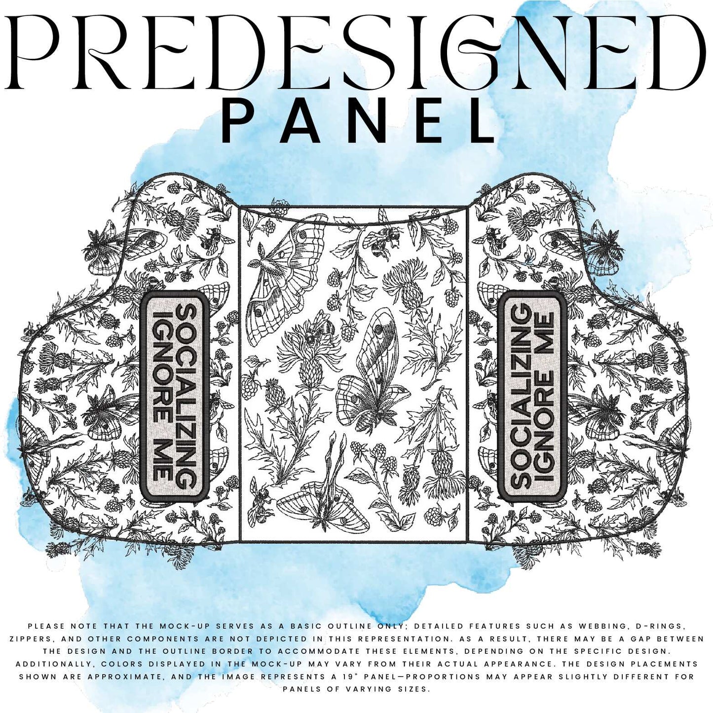 SOCIALIZING IGNORE ME-MOTH-STANDARD PANEL