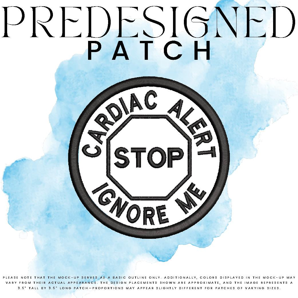 CARDIAC ALERT IGNORE ME-STOP SIGN (outline)