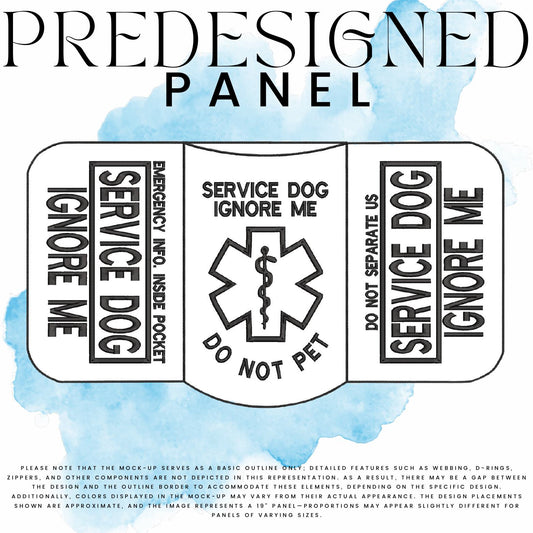 SD IGNORE ME-IGNORE ME #2 (appliqué)-MEDICAL SYMBOL-STANDARD PANEL