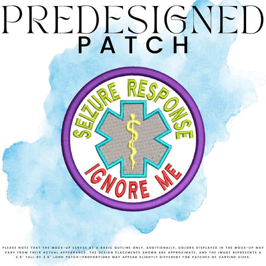 SEIZURE RESPONSE IGNORE ME-MEDICAL SYMBOL (filled in)