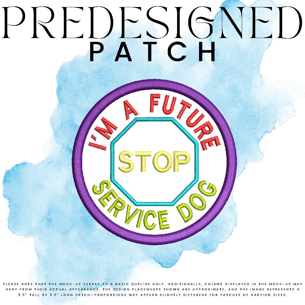 I’M A FUTURE SERVICE DOG-STOP SIGN (outline)