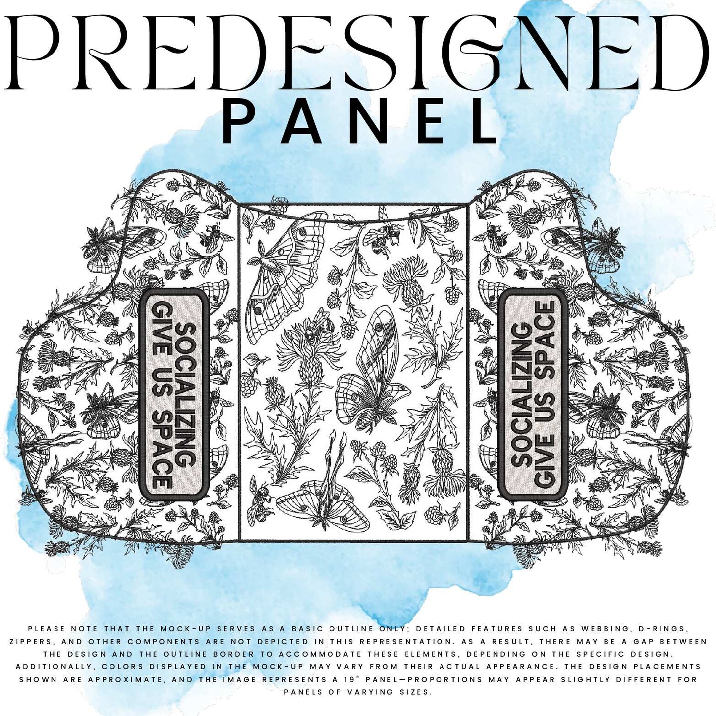 SOCIALIZING GIVE US SPACE-MOTH-STANDARD PANEL