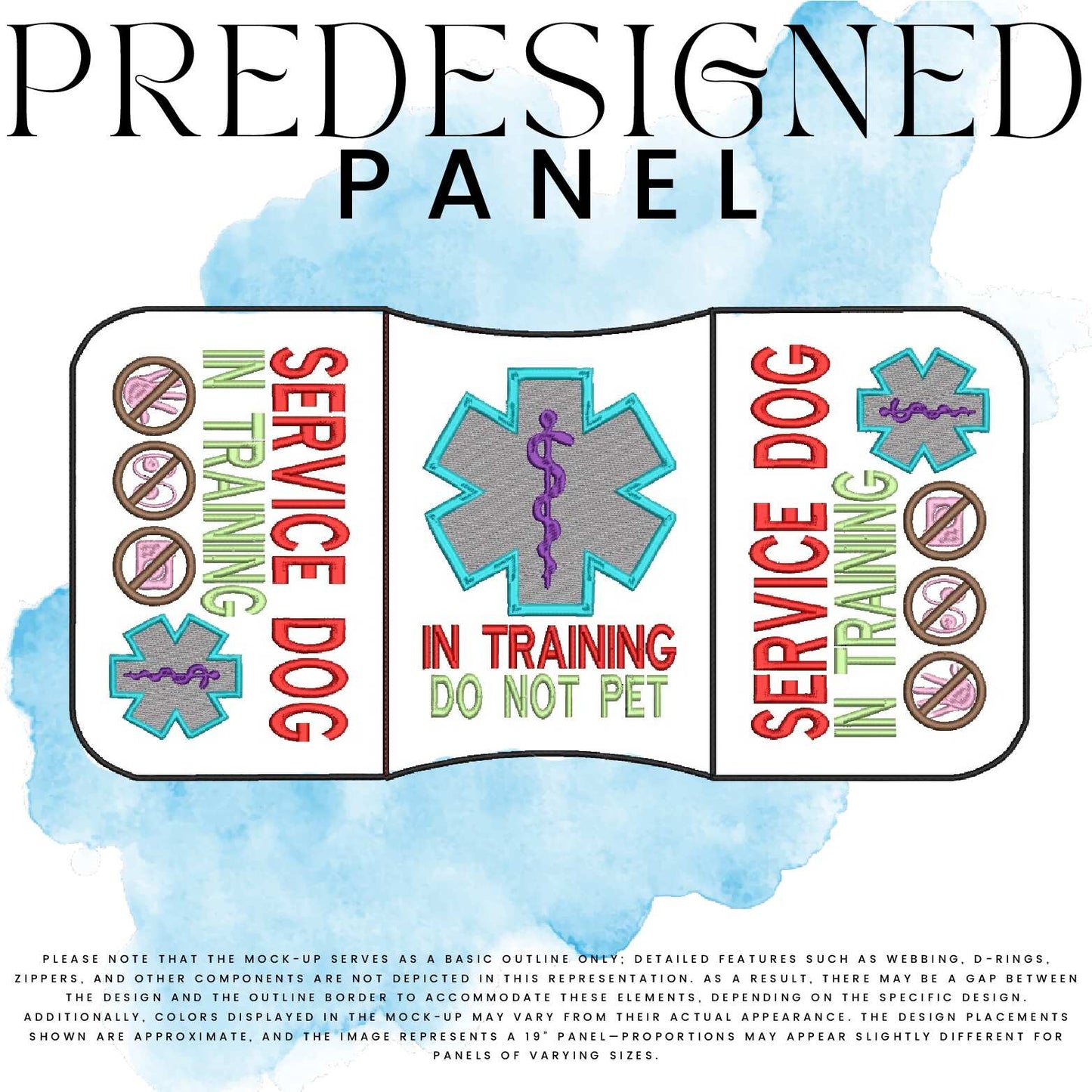 IN TRAINING DO NOT PET-IGNORE ME (filled in)-MEDICAL SYMBOL-STANDARD PANEL