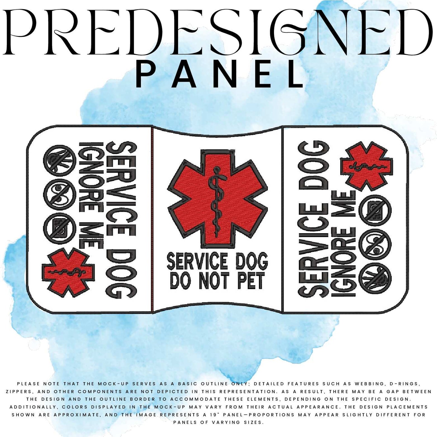 SD DO NOT PET-IGNORE ME (filled in)-MEDICAL SYMBOL-STANDARD PANEL