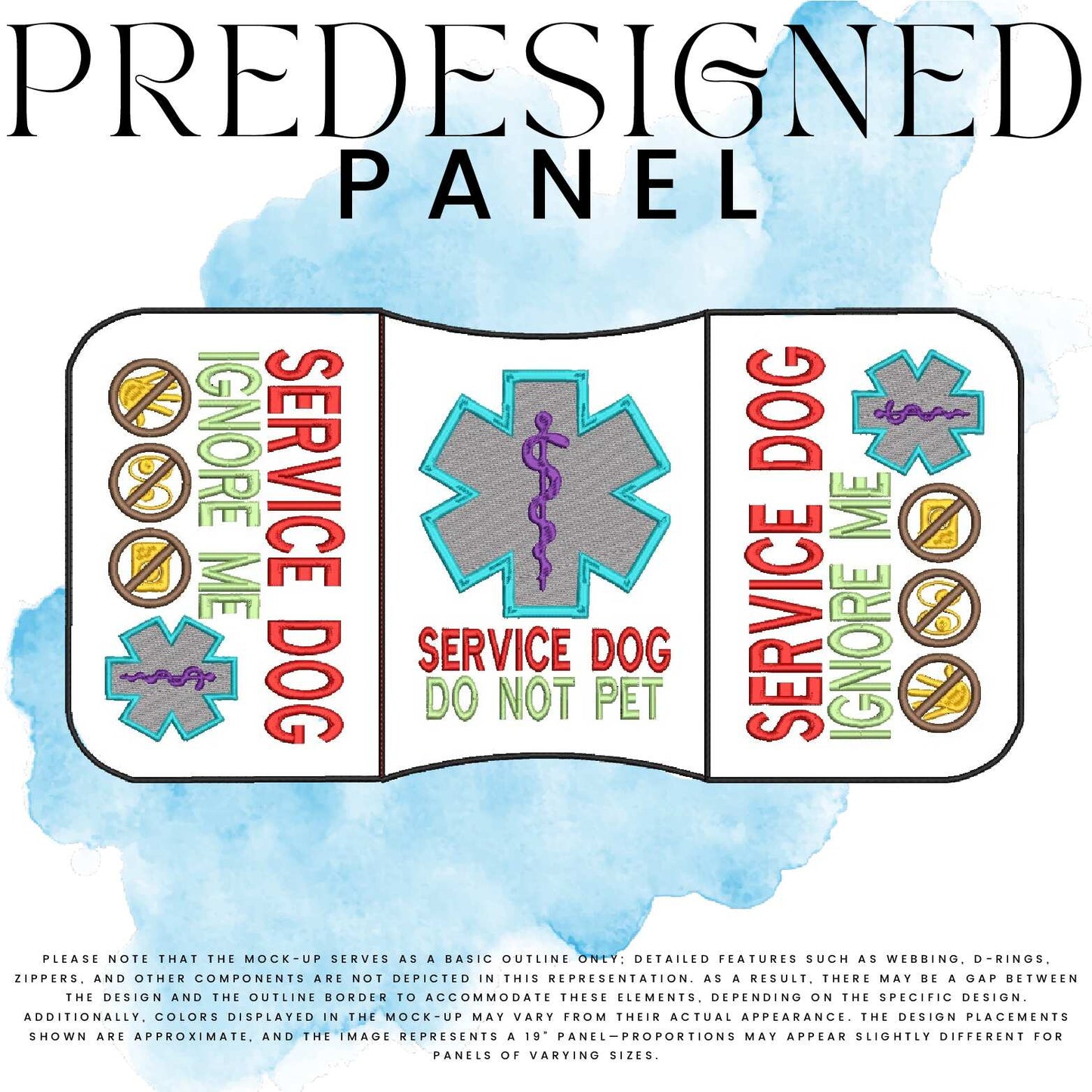 SD DO NOT PET-IGNORE ME (filled in)-MEDICAL SYMBOL-STANDARD PANEL