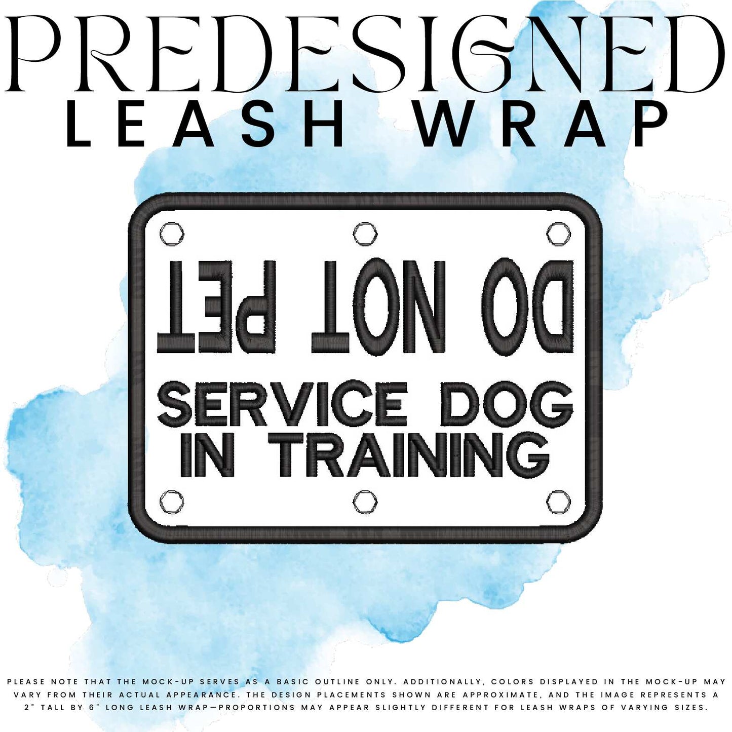 SD IN TRAINING-DO NOT PET